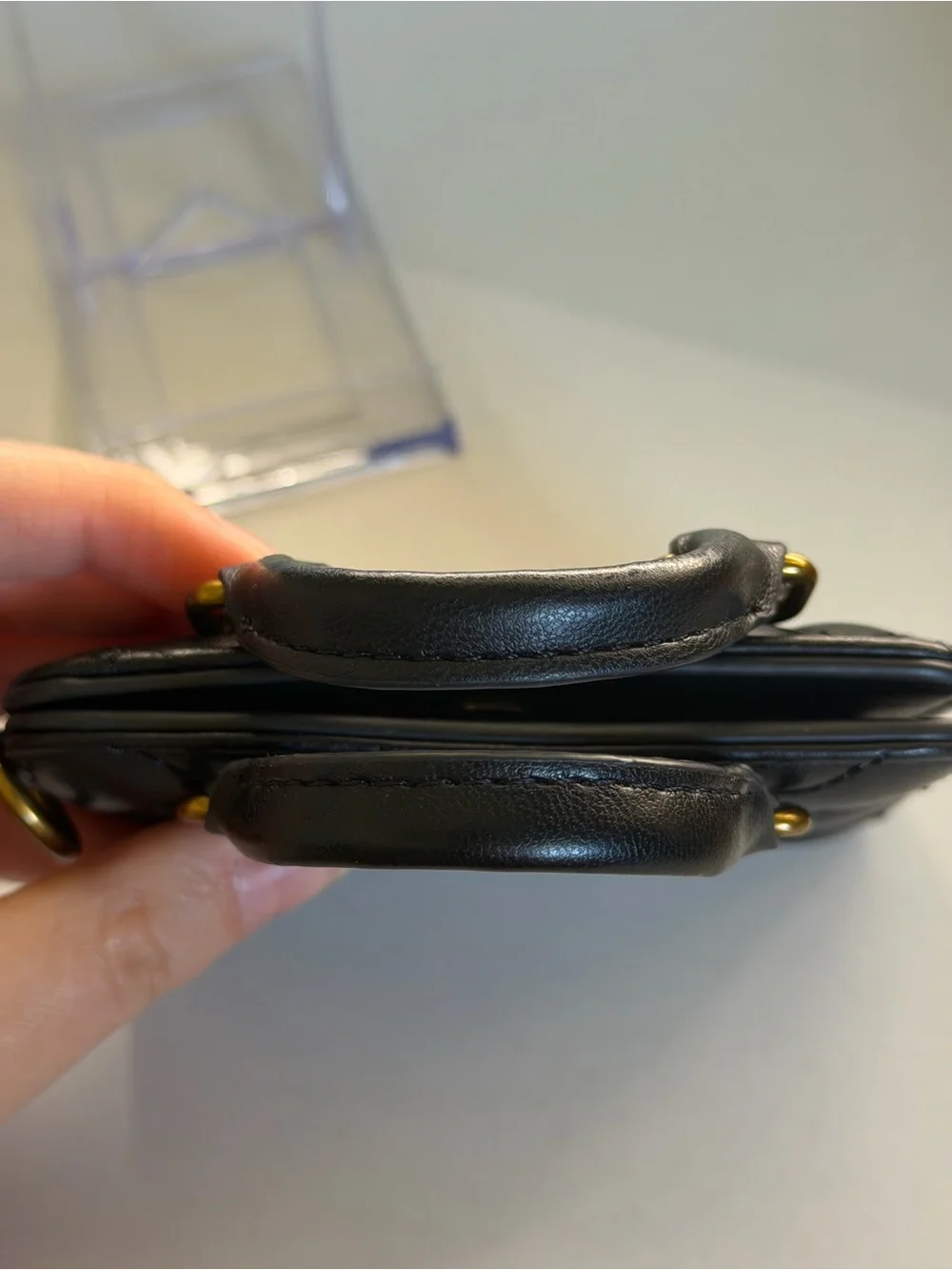Kurt Geiger Black Kensington Bag Charm/Keychain & Card Holder